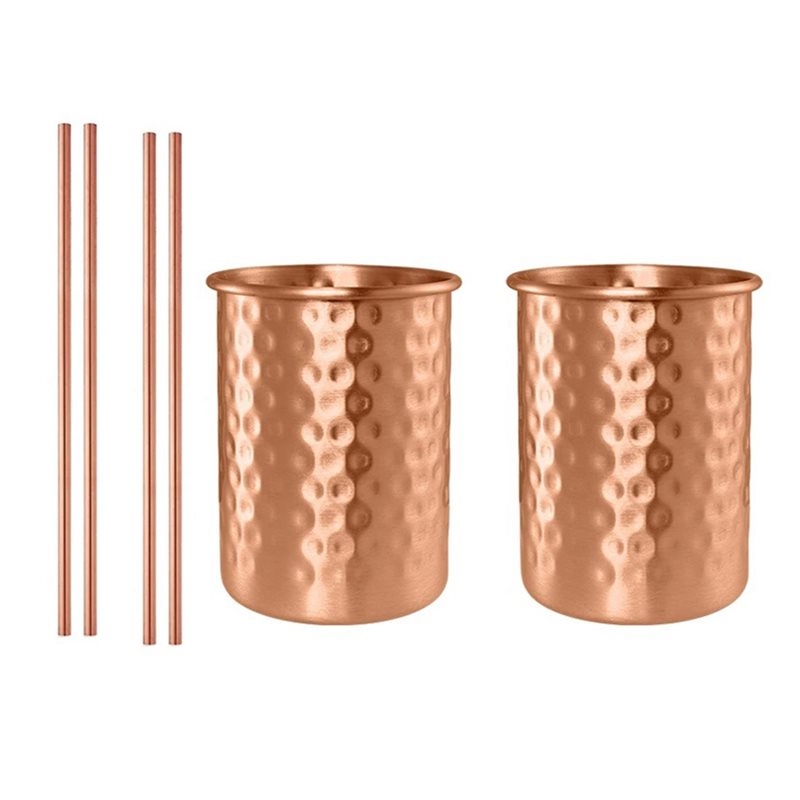 Copper Cocktail Mug - كوب ABLU-2PC من الفولاذ المقاوم للصدأ