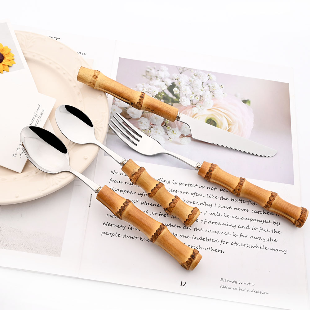 Drmfiy الذهب عشاء شوكة مجموعة  - مراجعة Gold Plated Cutlery وسعره