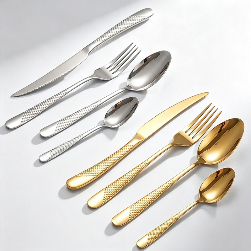 طقم أدوات مائدة من 32 قطعة بنم - مراجعة Gold Plated Cutlery وسعره