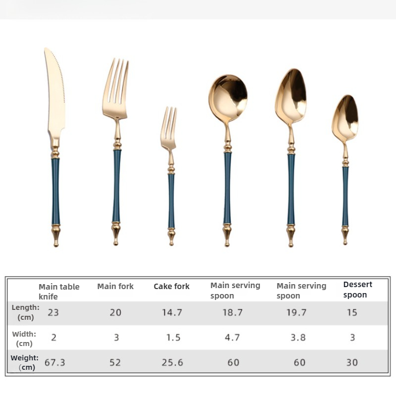 الفاخرة الغربية الذهب أواني ال - مراجعة Gold Plated Cutlery وسعره