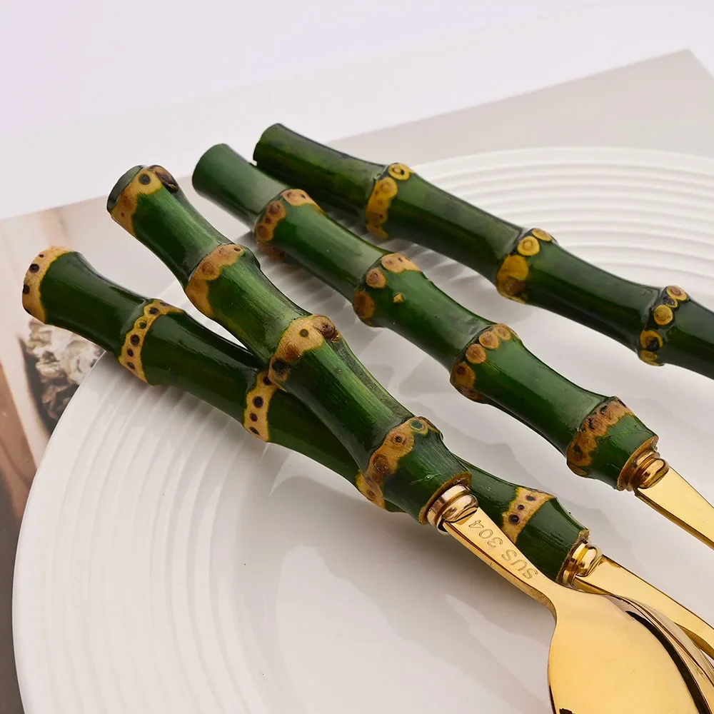 طقم أدوات مائدة من 5 قطع بمقاب - مراجعة Gold Plated Cutlery وسعره